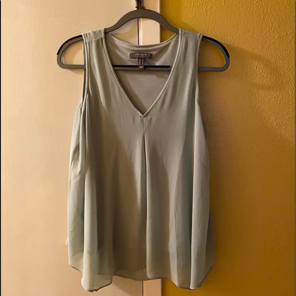 Lisa Rinni top in sage green